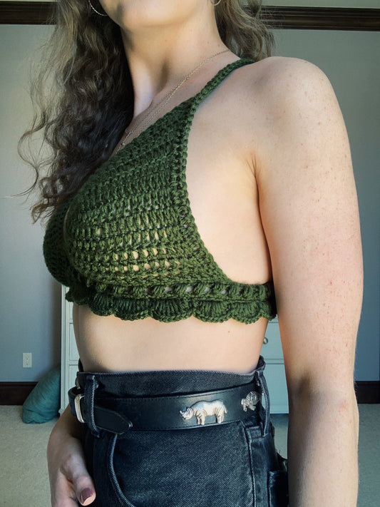 pre-order: crochet bralette // proceeds to #BLM donations // handmade top