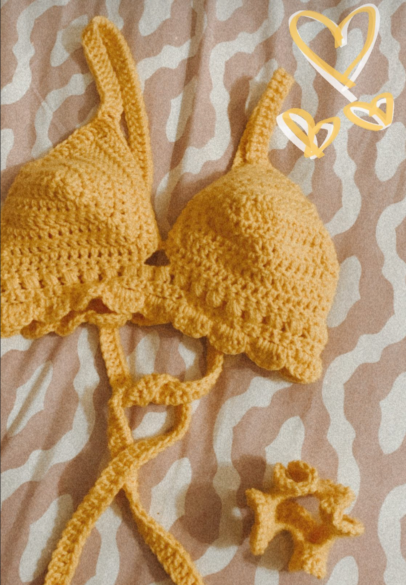 pre-order: crochet bralette // proceeds to #BLM donations // handmade top