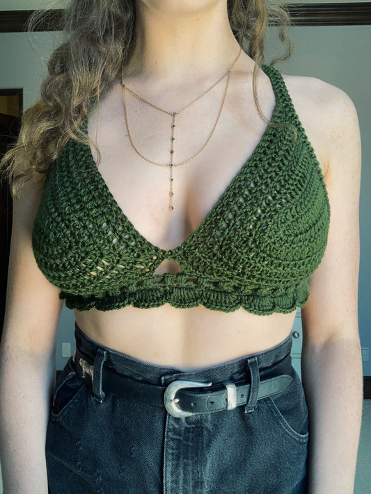 pre-order: crochet bralette // proceeds to #BLM donations // handmade top