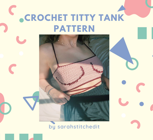 crochet titty tank // crochet pattern