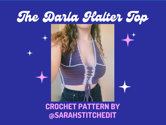 darla halter top // crochet pattern